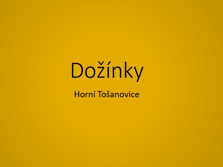 61 - Dožínky